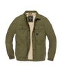 VINTAGE INDUSTRIES dean sherpa jacket man short olive green