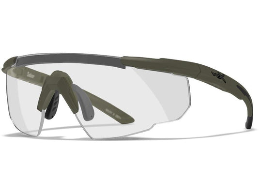 Saber Advanced occhiali tattici a protezione balistica set 3 lenti trasparente + grey + light rust montatura OD GREEN 