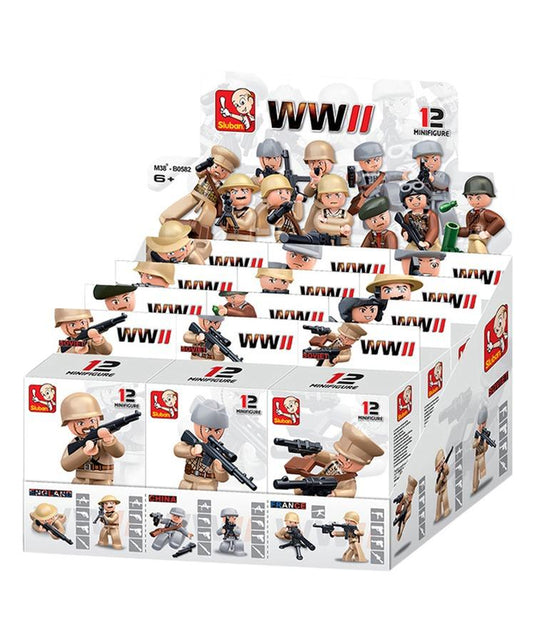 ww2 sluban mini figures 