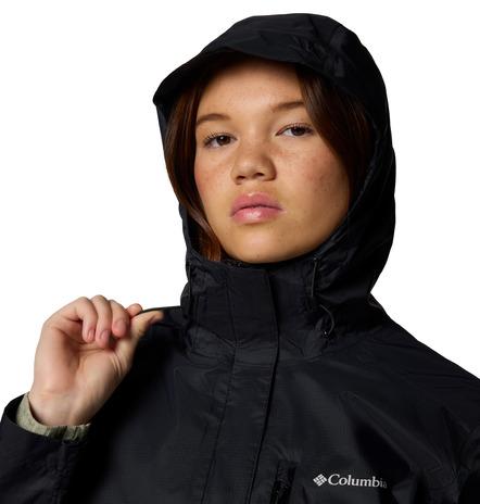 Carica immagine in Galleria Viewer, Giacca impermeabile COLUMBIA da hiking Pouring Adventure™ III da donna NERO 
