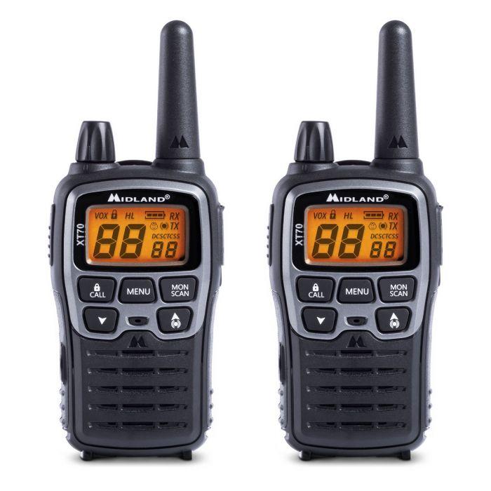 Carica immagine in Galleria Viewer, XT70 -2radio + caricabatteria +cavo usb+2 pacchi batteria 10h +clip+2 auric. 
