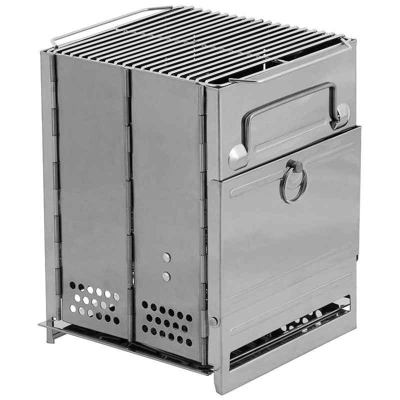 Carica immagine in Galleria Viewer, rocket stove, fornello survival pieghevole in acciaio inox 
