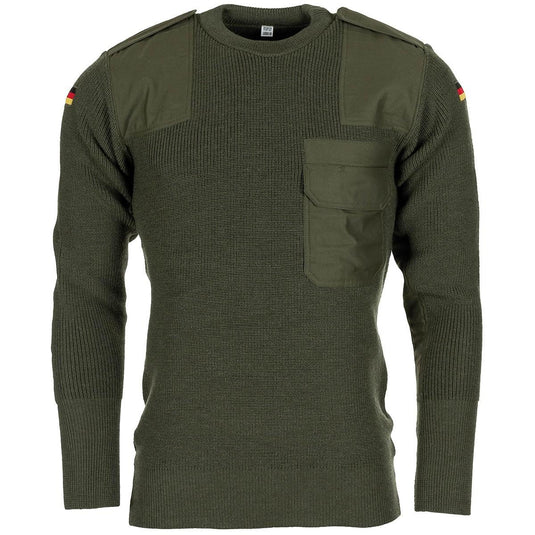maglione in lana originale esercito tedesco nuovo con taschino 