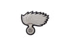 RANKS cap badge women CC embroidered flame