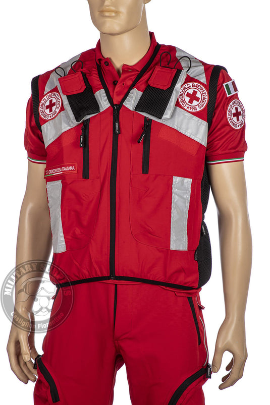 Gilet tecnico operativo da soccorso Croce Rossa Italiana 