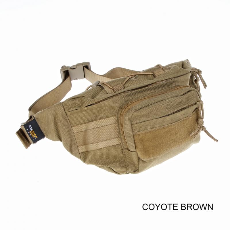 Carica immagine in Galleria Viewer, MARSUPIO T3 IN CORDURA CON SUPPORTO PER ARMA COYOTE BROWN 
