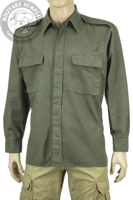 CAMICIA VERDE OLIVA DOTAZIONE NATO  Originale  militare usato prima scelta 100% cotone 