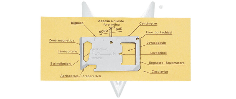 Load image into Gallery viewer, piastrina survival inox fox 
