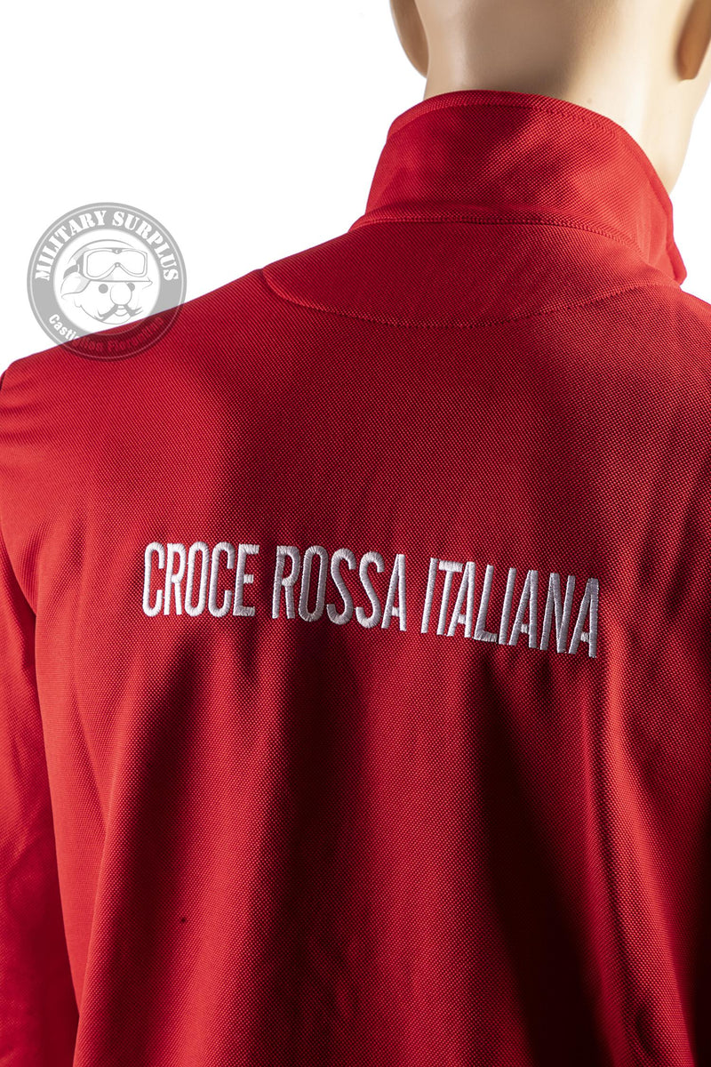Load image into Gallery viewer, Felpa tecnica zip lunga in micropile CROCE ROSSA ITALIANA 
