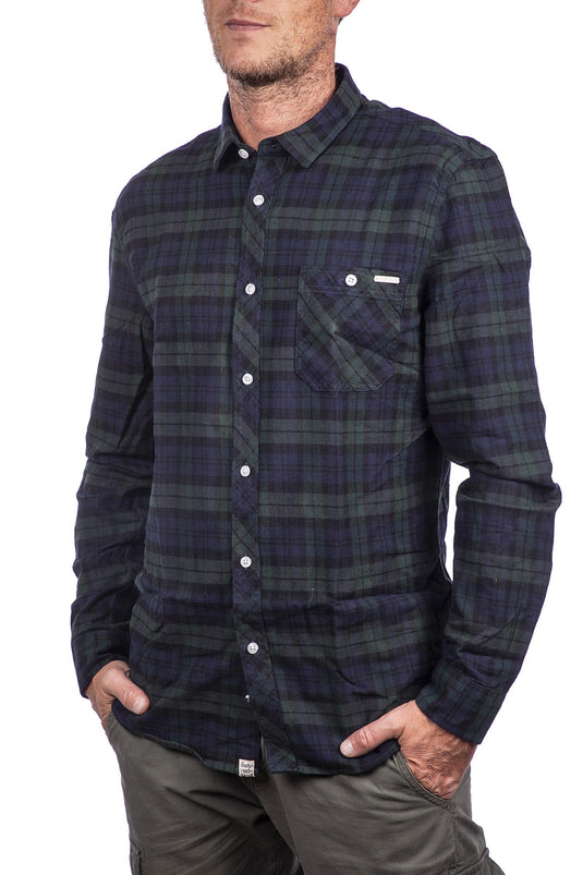 Smithy's camicia a quadri uomo botton down Verde Inglese 