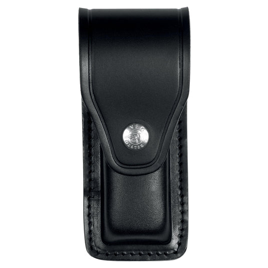 portacaricatore bifilare in cuoio NERO 