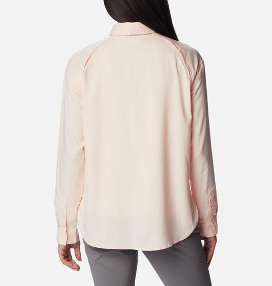 camicia donna estiva protettiva con filtro solare upf 50 e tecnologia traspirante. columbia 