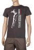 BRG T-shirt military style stampata fronte retro ITALIAN SPECIAL FORCES GRIGIO ANTRACITE