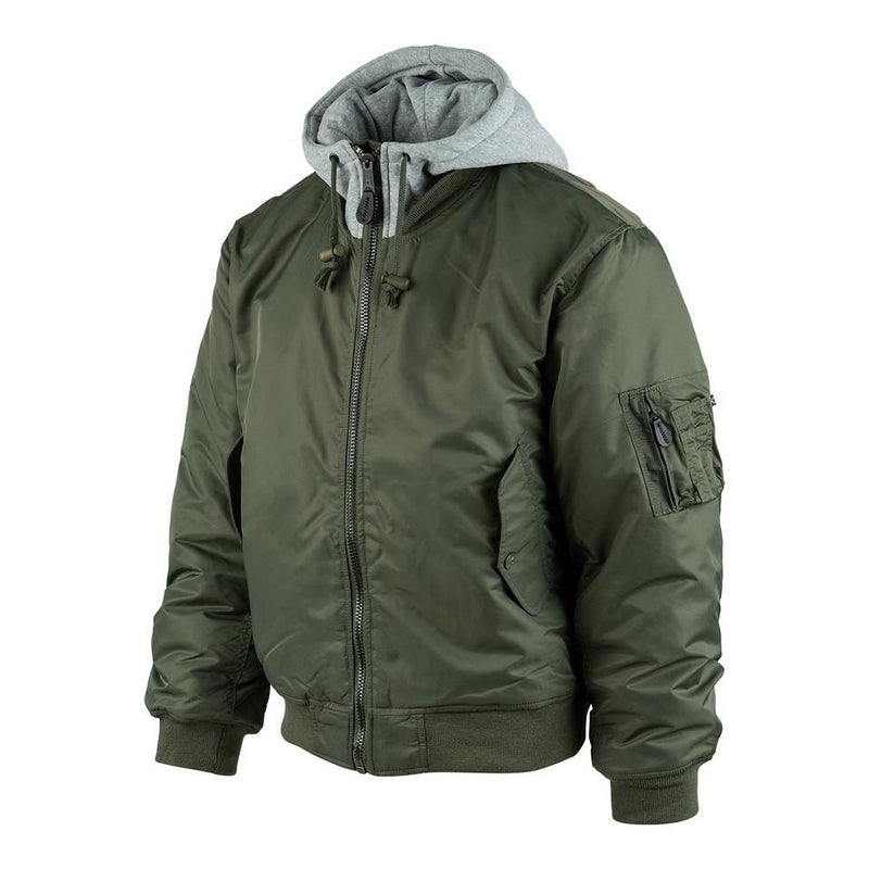 Load image into Gallery viewer, MA-1 Hooded Bomber Jacket VERDE 
