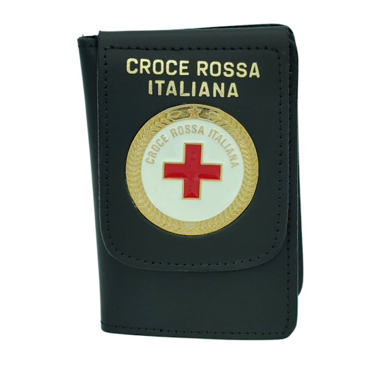 Load image into Gallery viewer, portafoglio portaplacca croce rossa italiana 
