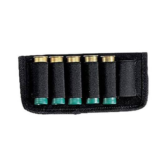 Portacartucce 6 celle cal 12 in cordura da cinturone colore nero 