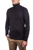 SMITHY'S Smithy's men's black knitted roll-neck sweater