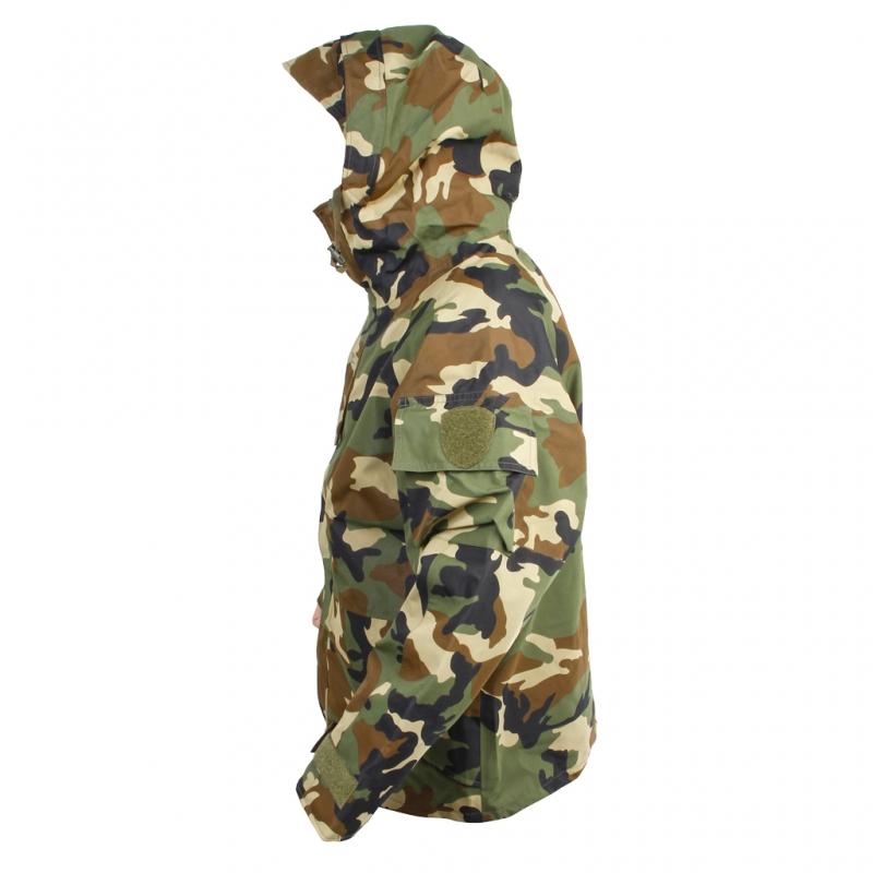 Carica immagine in Galleria Viewer, ECWCS PARKA IMPERMEABILE E TRASPIRANTE CON IMBOTTITURA INTERNA IN PILE STACCABILE COLORAZIONE WOODLAND AMERICANO 
