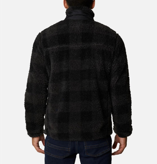 WINTER PASS GIACCA ORSETTO UOMO COLUMBIA A QUADRI  NERO 