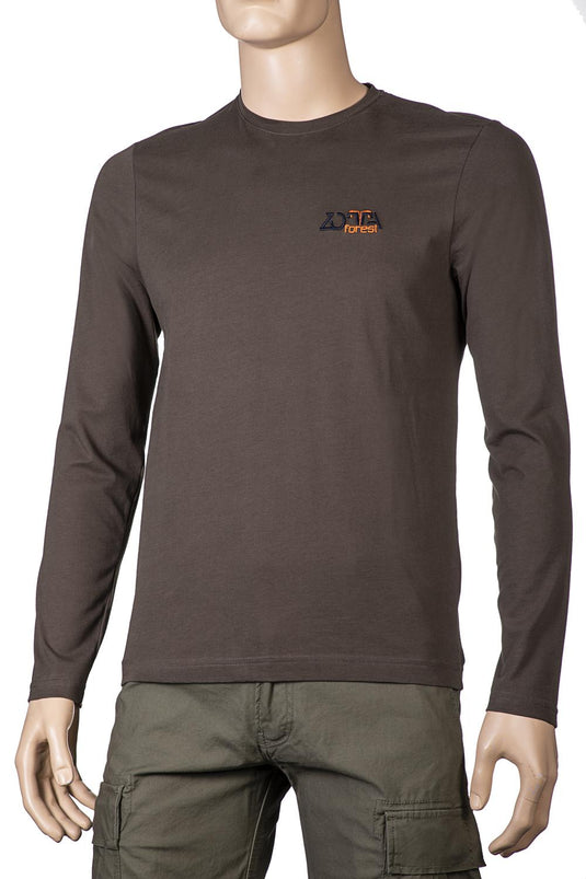 ENZYME T-SHIRT MANICA LUNGA ZOTTA FOREST VERDE OLIVA 