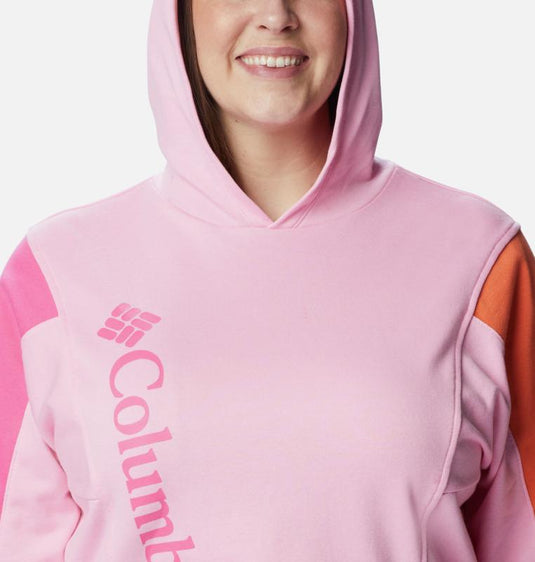 columbia trek™ seasonal ft hoodie felpa con cappuccio donna columbia bicolore 