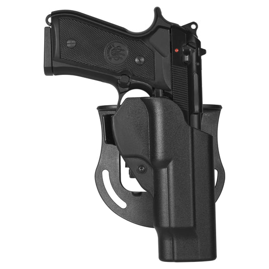 FONDINA SHOCKWAVE IN POLIMERO CON SICURA PER BERETTA 92\98 MANCINA<BR/> 