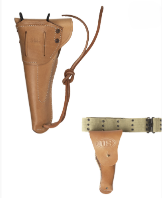 Carica immagine in Galleria Viewer, Riproduzione della fondina in cuoi per Colt 1911 US WWII  MARRONE 

