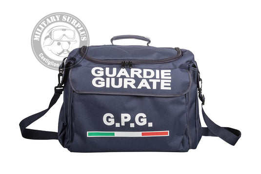 Borsone Guardie Giurate in cordura blu con tracolla 