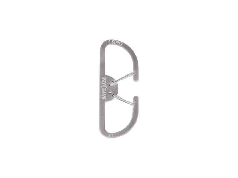Carica immagine in Galleria Viewer, Niteize B-SERIES DUAL CARABINER #3 SS Stainless BS3-11-R3 
