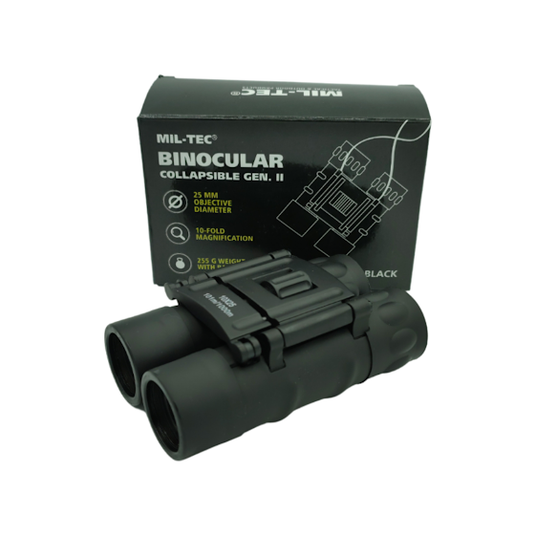 Binocolo pieghevole gen.2 10x25 nero 