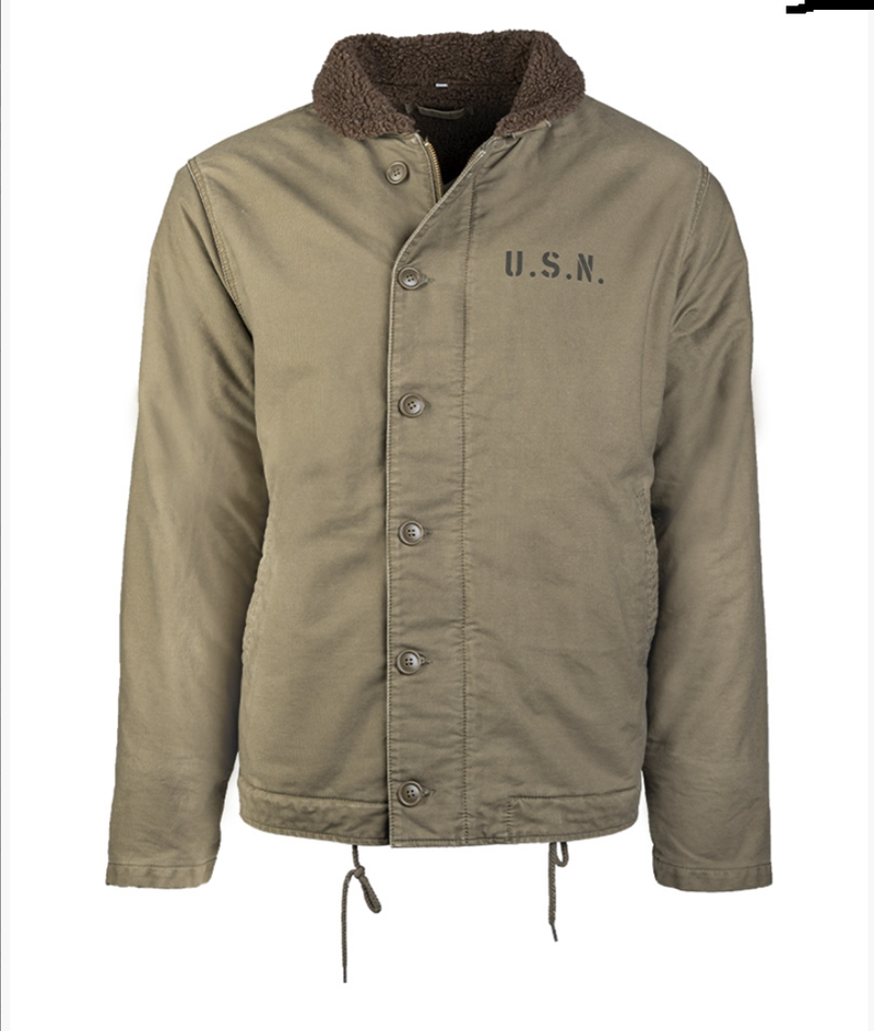 Carica immagine in Galleria Viewer, us navy deck jacket n-1 verde oliva 
