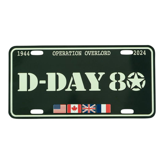 Targa USA in alluminio D-DAY 80 