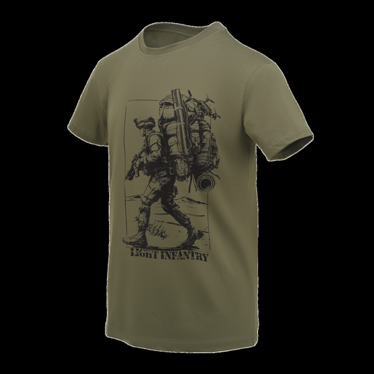 T-shirt (Light infantry) - Khaki Helikon-Tex® verde oliva 