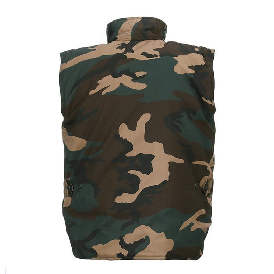 gilet imbottito bambino camouflage multitasca 