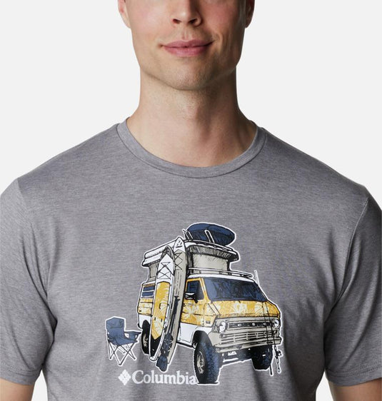t-shirt grafica a manica corta sun trek™ da uomo 