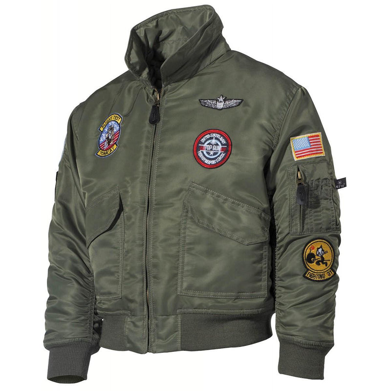 Carica immagine in Galleria Viewer, bomber USAF da bambino modello cwu da pilota con toppe ricamate 
