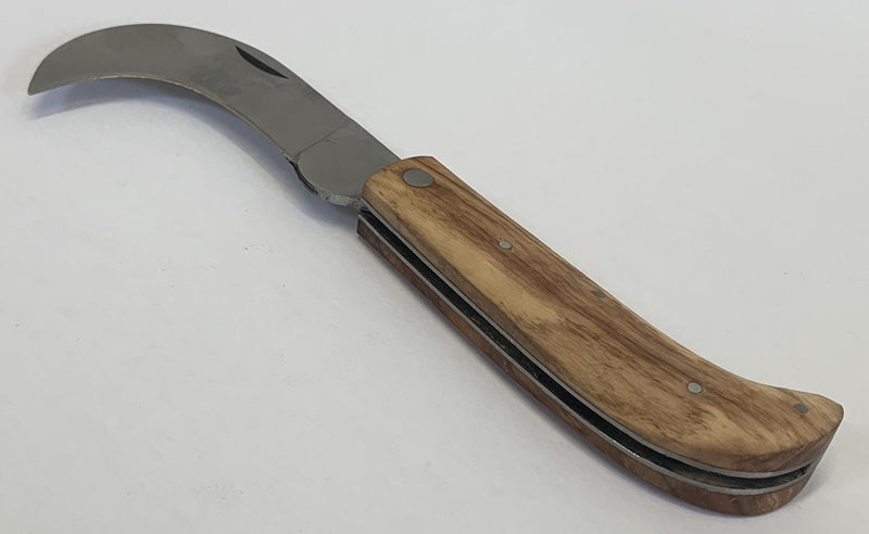 Carica immagine in Galleria Viewer, roncola manico legno lama cm 9 

