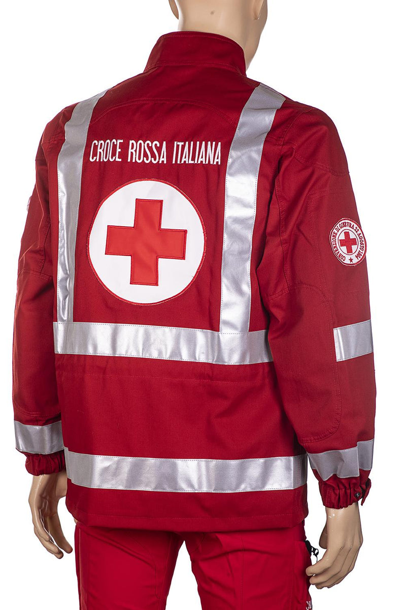 Carica immagine in Galleria Viewer, GIUBBINO SAHARIANA IN COTONE E TEFLON CROCE ROSSA ITALIANA NUOVO CAPITOLATO MODELLO SARTORIA SCHIAVI<BR/> 
