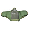 WOSPORT WOSPORT MASCHERA CON GRIGLIA IN METALLO verde oliva