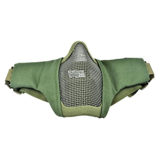 WOSPORT MASCHERA CON GRIGLIA IN METALLO verde oliva 