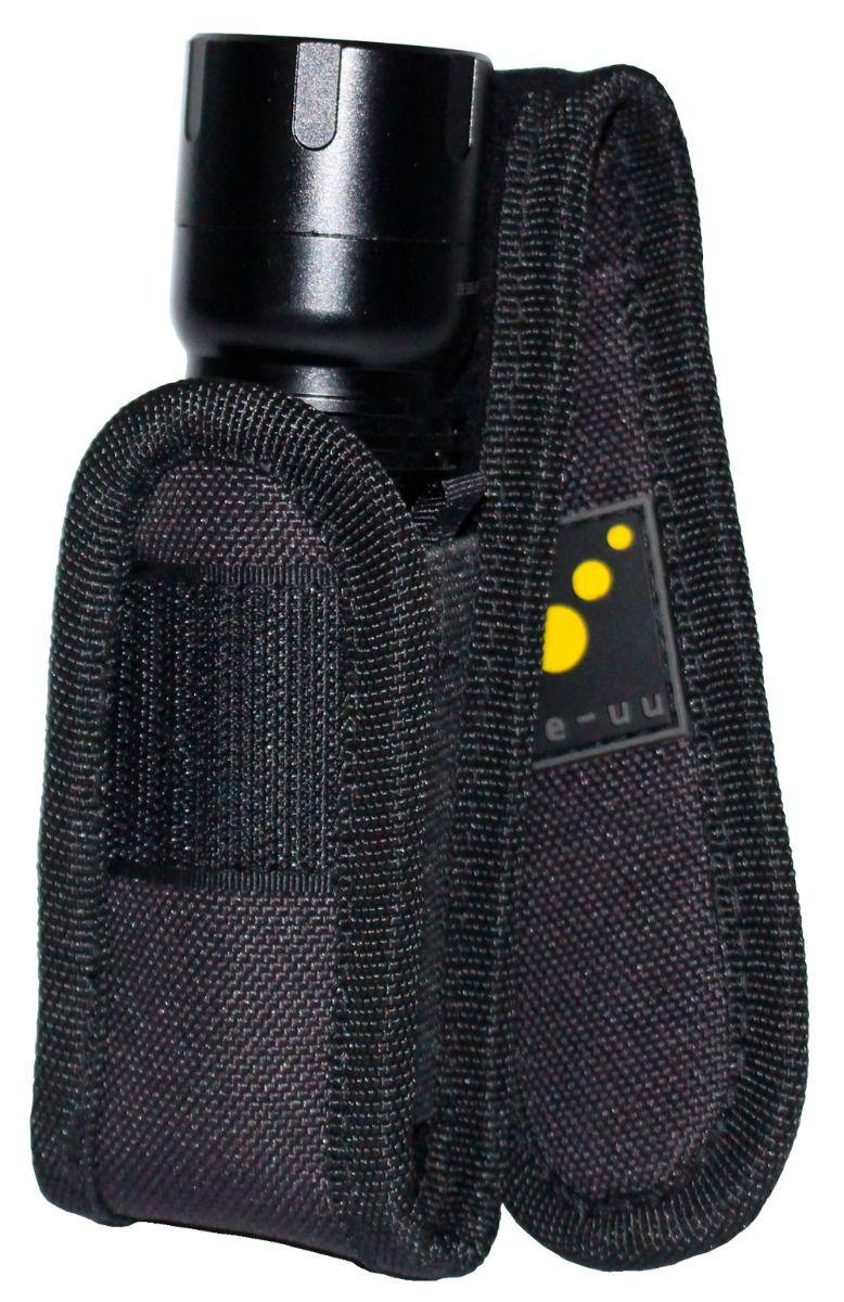 Carica immagine in Galleria Viewer, LED holster da cintura porta torcia in cordura nero 
