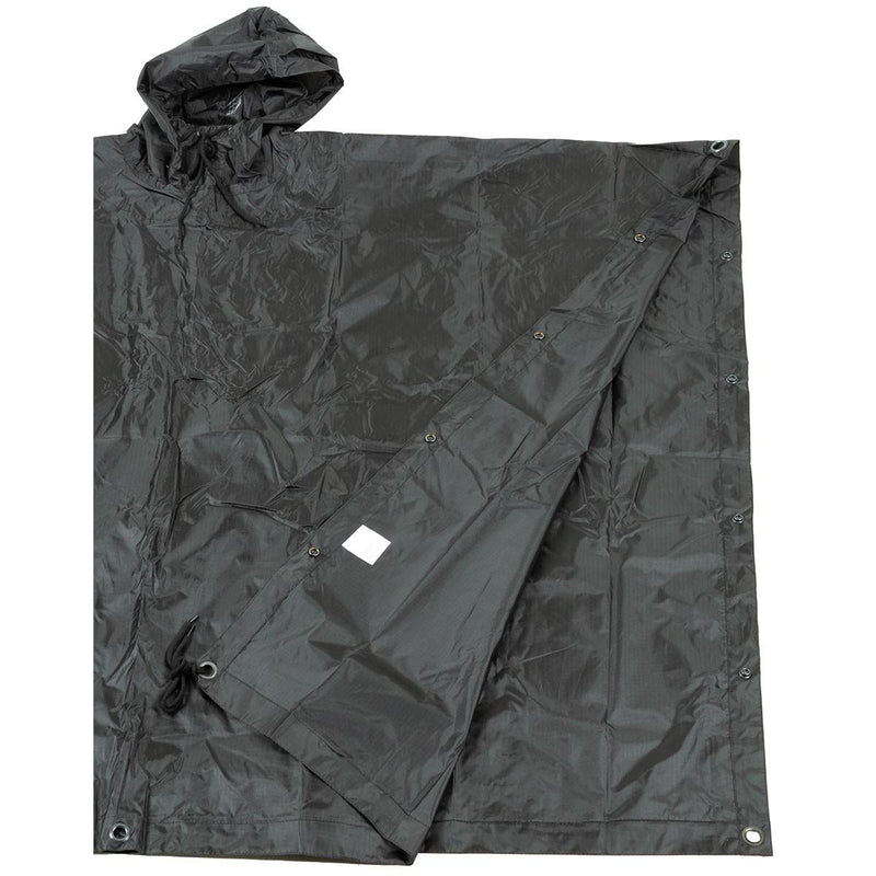 Load image into Gallery viewer, poncho rip-stop NERO 144x223cm 
