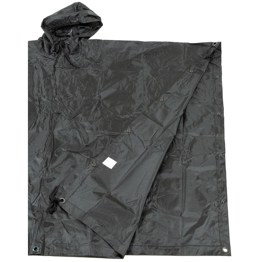 poncho rip-stop NERO 144x223cm 