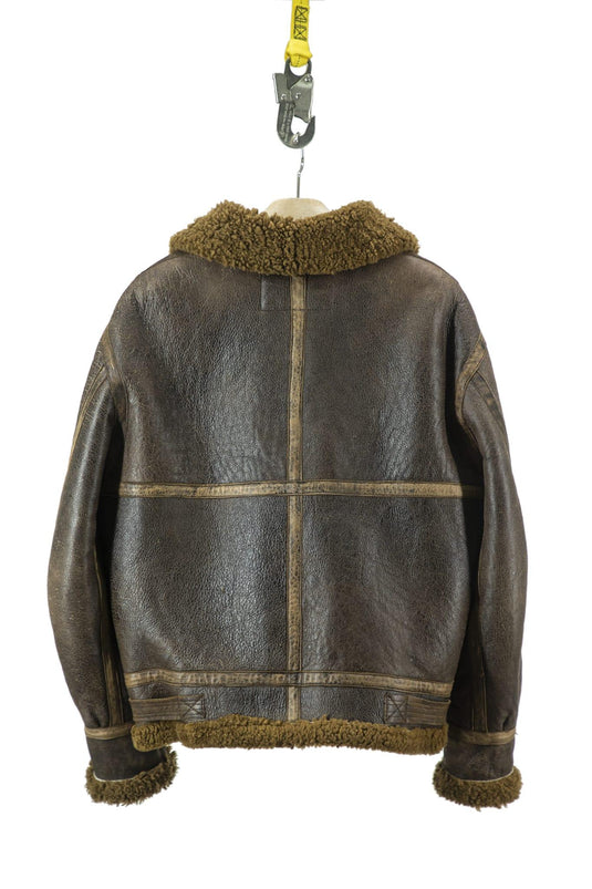 Giacca sheep skin uomo vintage taglia l 