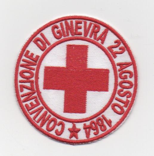RICAMO CROCE ROSSA ITALIANA CONVENZIONE DI GINEVRA 