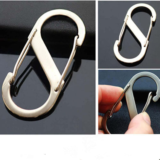 mini moschettone s metallo color silver 4cm 