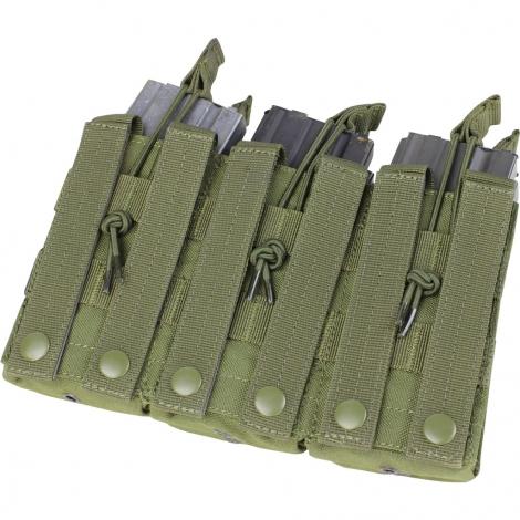 Carica immagine in Galleria Viewer, portacaricatore rapido triplo 6 posti molle ma44 VERDE 
