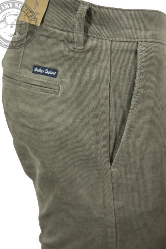 Smithy's pantaloni cino's uomo in velluto a coste stile rocciatore 