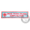 GRADI ricamo cri corpo militare con velcro, BIANCO