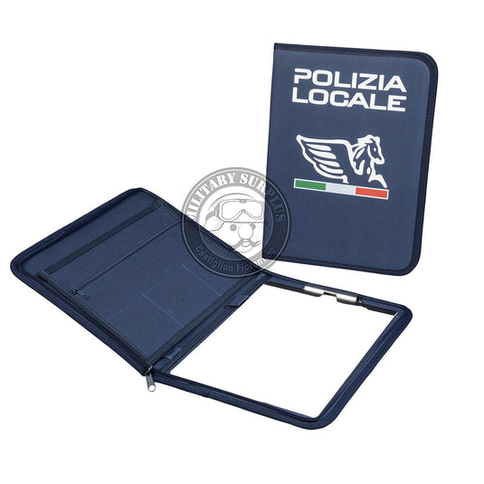 Cartellina portaordini portadocumenti A4 stampata POLIZIA LOCALE pegaso 